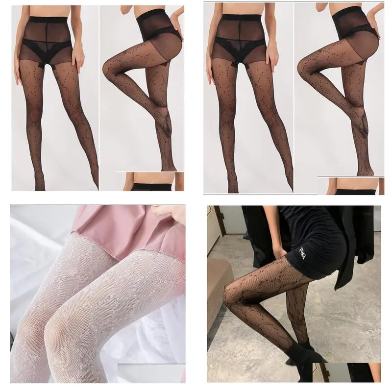 stylish classic letter mesh pantyhose women dance tights night club sexy stockings lady party tight silk g logo high pantyhose