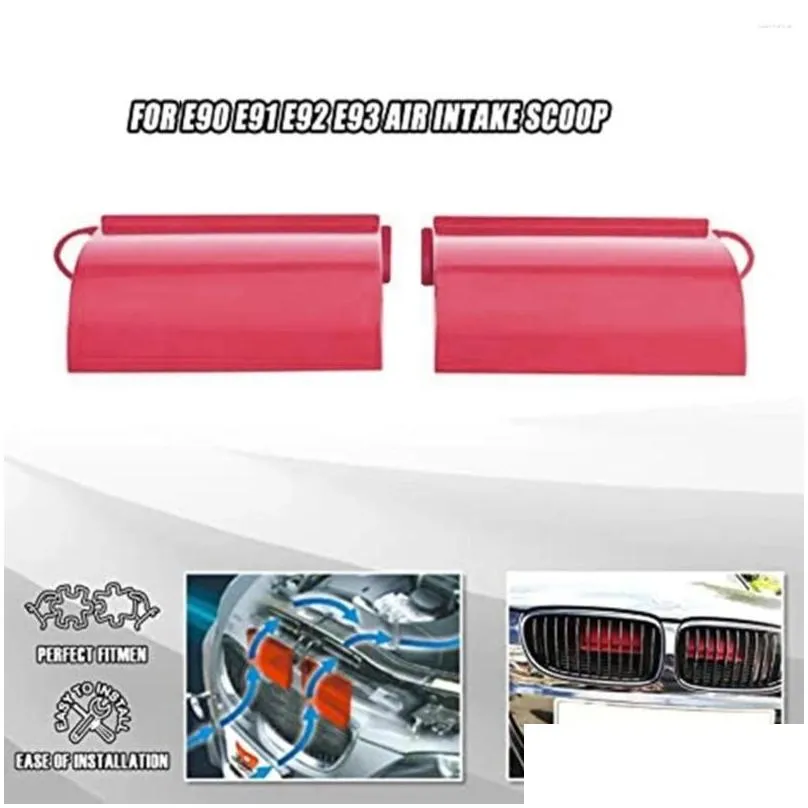 pair car dynamic air scoops flow intake system for e90 91 e92 e93 e84 m3 black