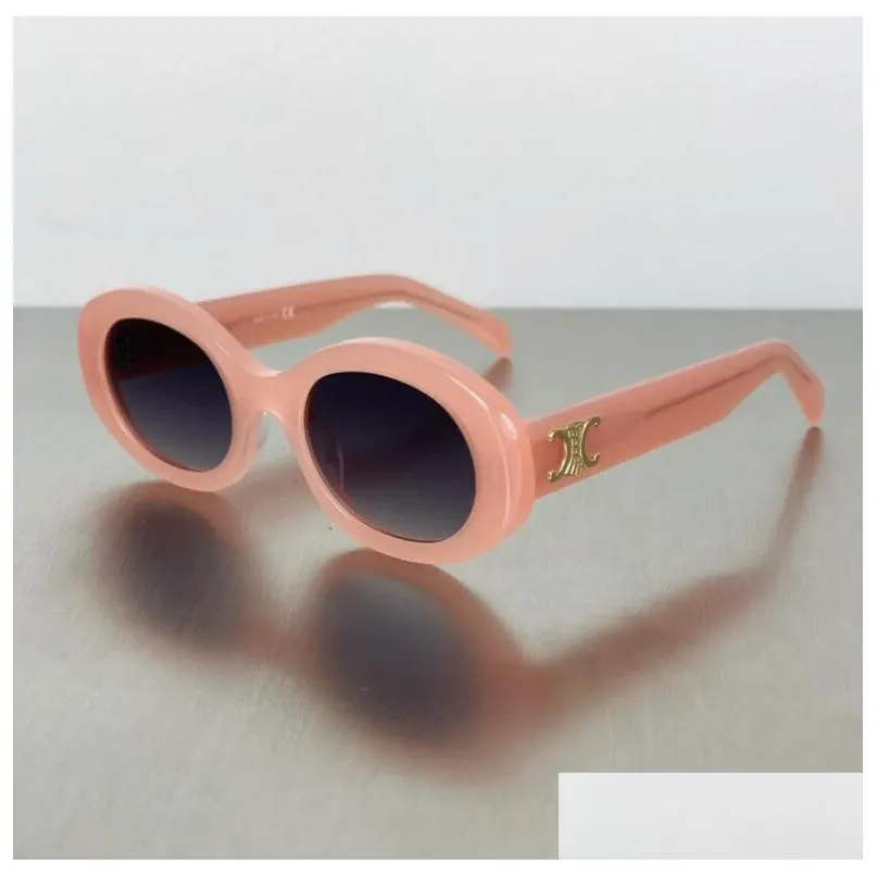 sunglasses sunglasses 2023 retro cat`s eye sunglasses for women ce`s arc de triomphe oval french high quality