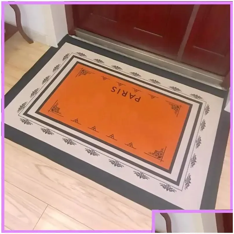 luxury orange carriage carpet room decor fashion brand rug living room bedside mattress clothes shop cloakroom mat designer home