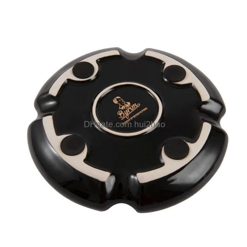 cohiba classic round cigar ashtray holder cohiba high-end china ceramic 4 slots ceramic ashtray cigar smoking sets accessories