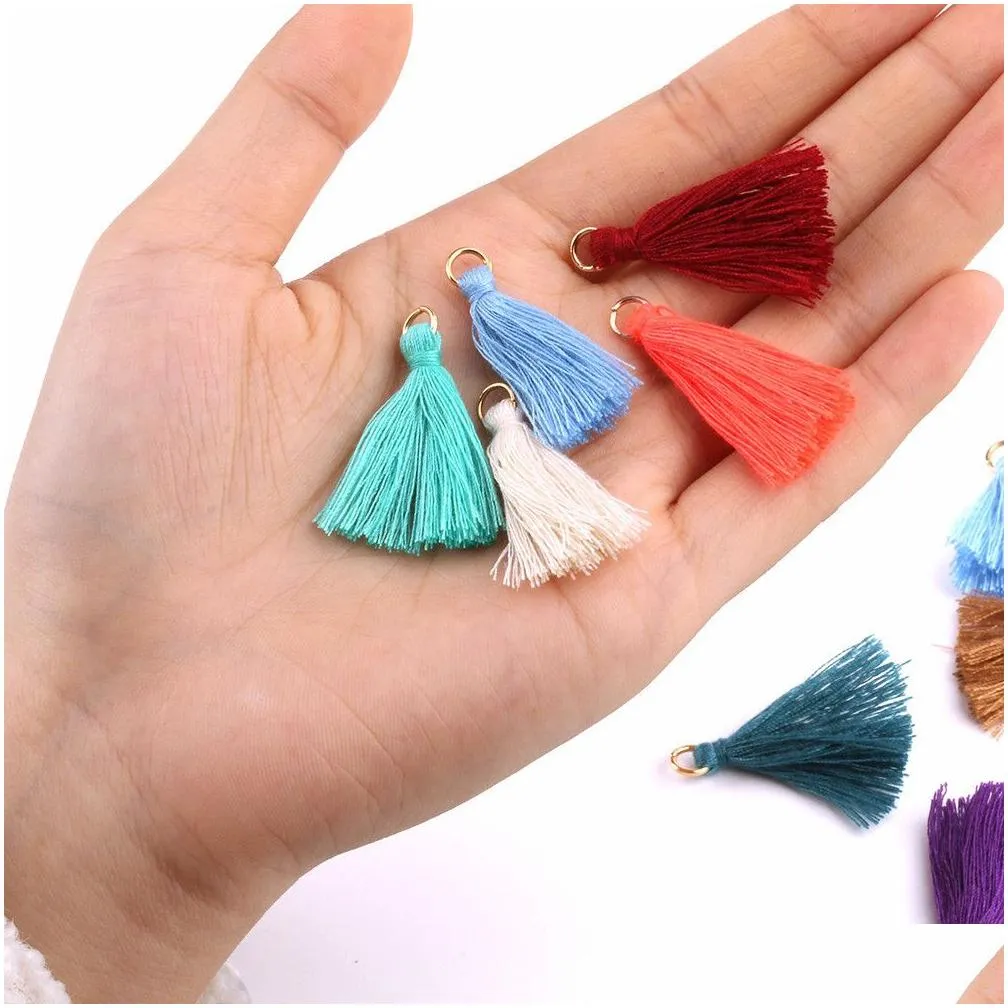 500pcs polyester trim fringe tassel party favor diy keychain cellphone straps pendant tassels for jewelry making sewing curtains