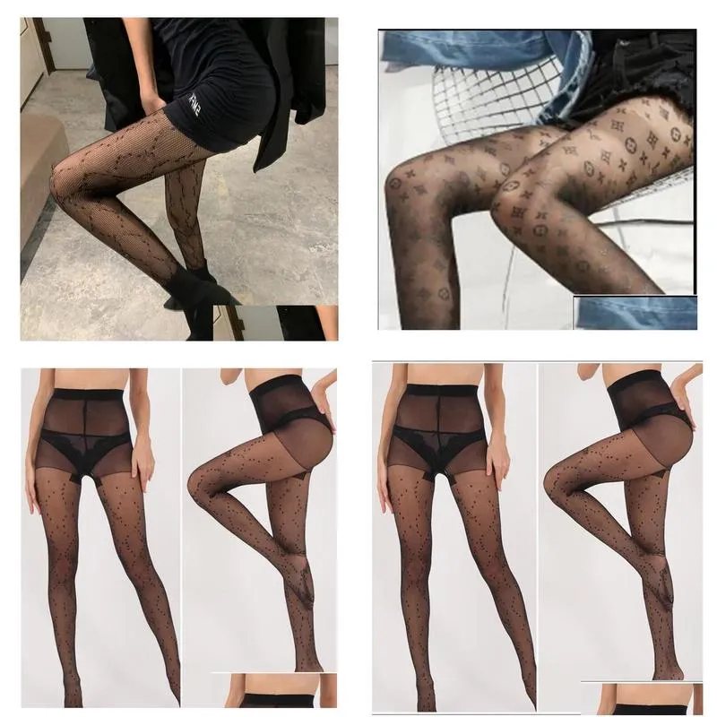 stylish classic letter mesh pantyhose women dance tights night club sexy stockings lady party tight silk g logo high pantyhose