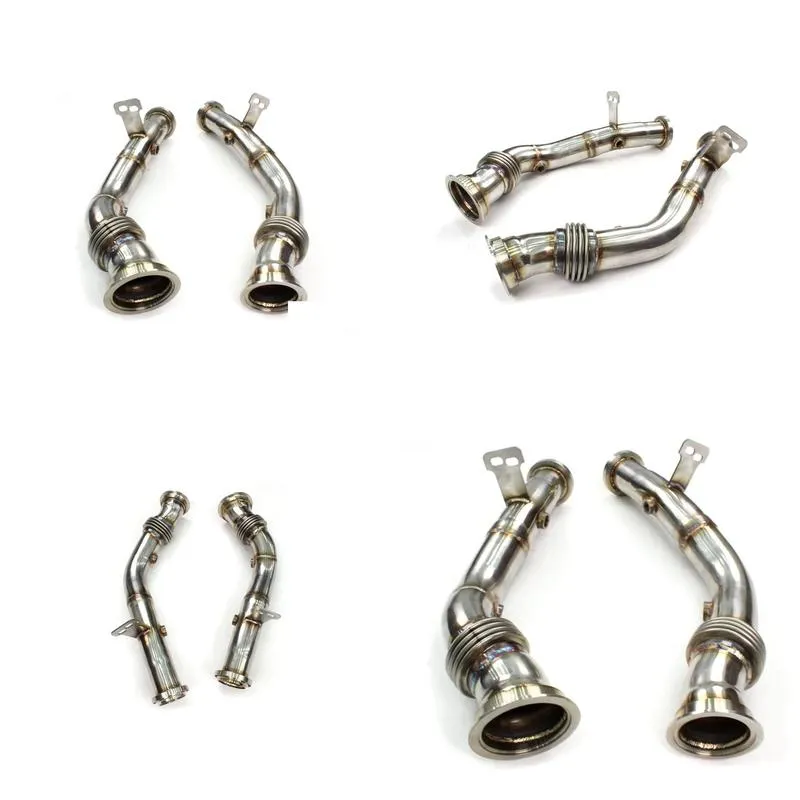 exhaust pipe system stainless steel downpipe for benz w205 c43 18-20 3.0t amg down pipe car accessories auto part