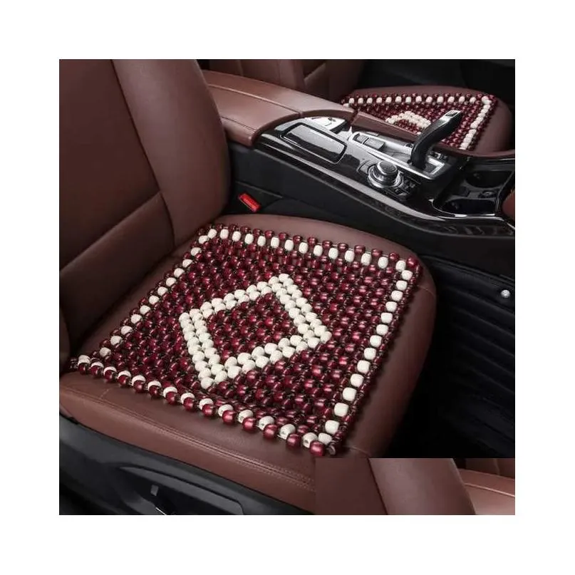 seat cushions car seat covers maple wood bead car seat cushion massage seat mat summer cool breathable office massage seat cover