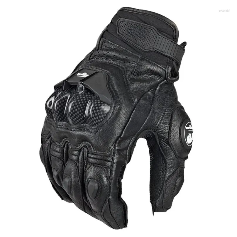 cycling gloves motorcycle black racing genuine leather motorbike white road team glove men summer winter high quality moto