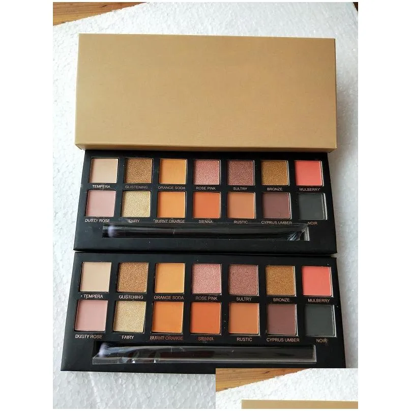 high quality !brand makeup eye shadow palette 14colors limited eyeshadow palette with brush