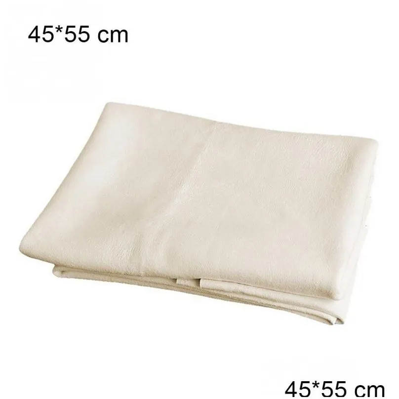 60*80cm auto care natural chamois leather cleaning cloth genuine leather wash suede absorbent quick dry towel streak free lint free