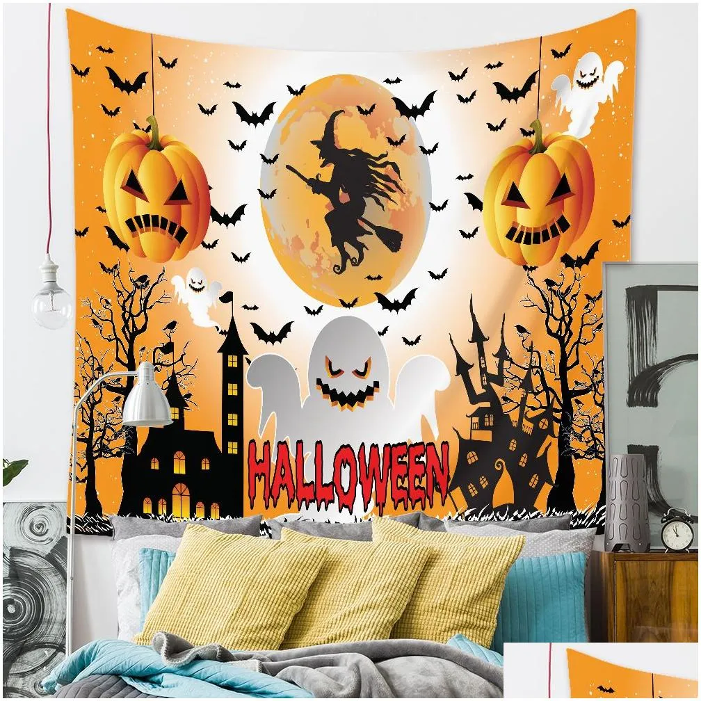 new halloween tapestry bedroom living room wall decoration background hanging cloth art tapestry
