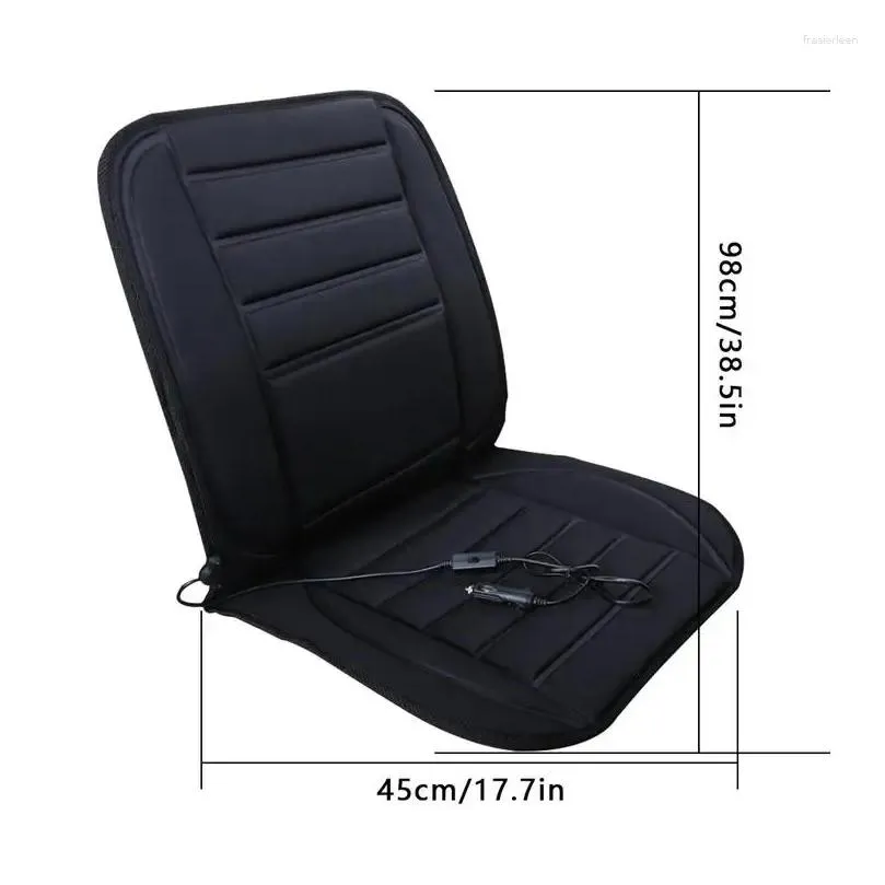 car seat covers heated pad heater 12v warmer black comfortable warm winter supplies universal for cars trucks