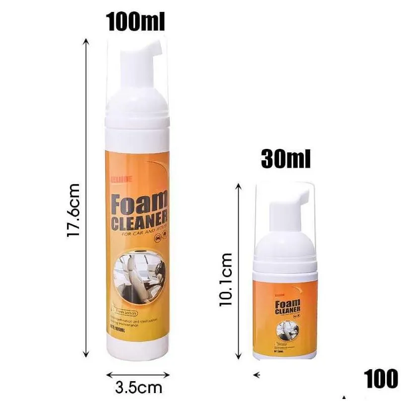 new car interior foam cleaner rust remover seat cleaning home kitchen cleaning foam spray multi-purpose clean tools