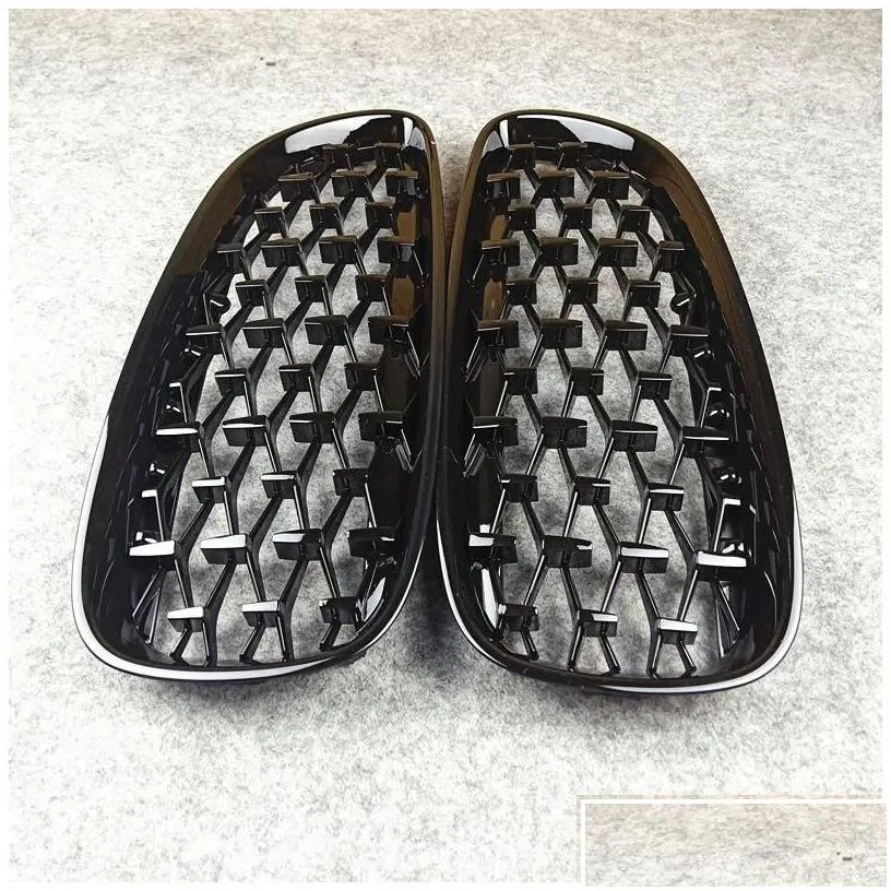 grilles a pair quality diamond kidney grill grille for b m w z4 e89 abs fl glossy black front car tuning racing grills drop delivery