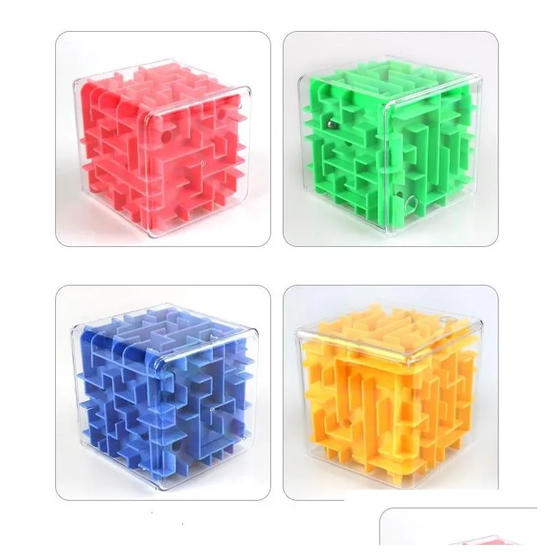 puzzle and early education toys transparent 3d walking beads maze marble intelligence decompression rubix cube toys for adult mirror quality puzzle maze