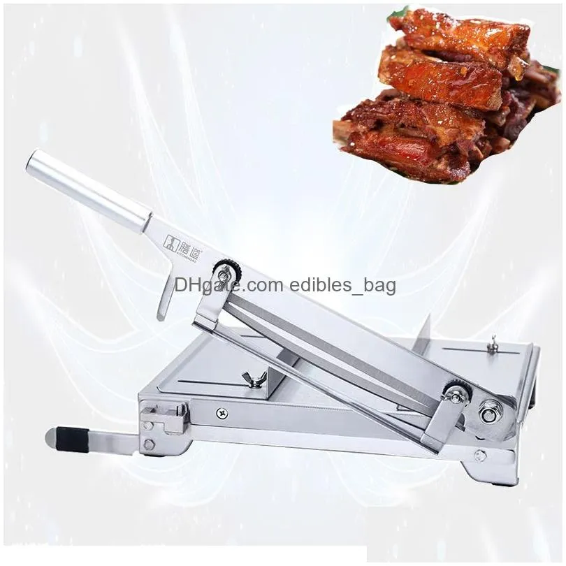 403 stainless steel manual meat cutter hydraulic ribs bone cutter multi-function small commercial pork hoof/chicken/duck processing