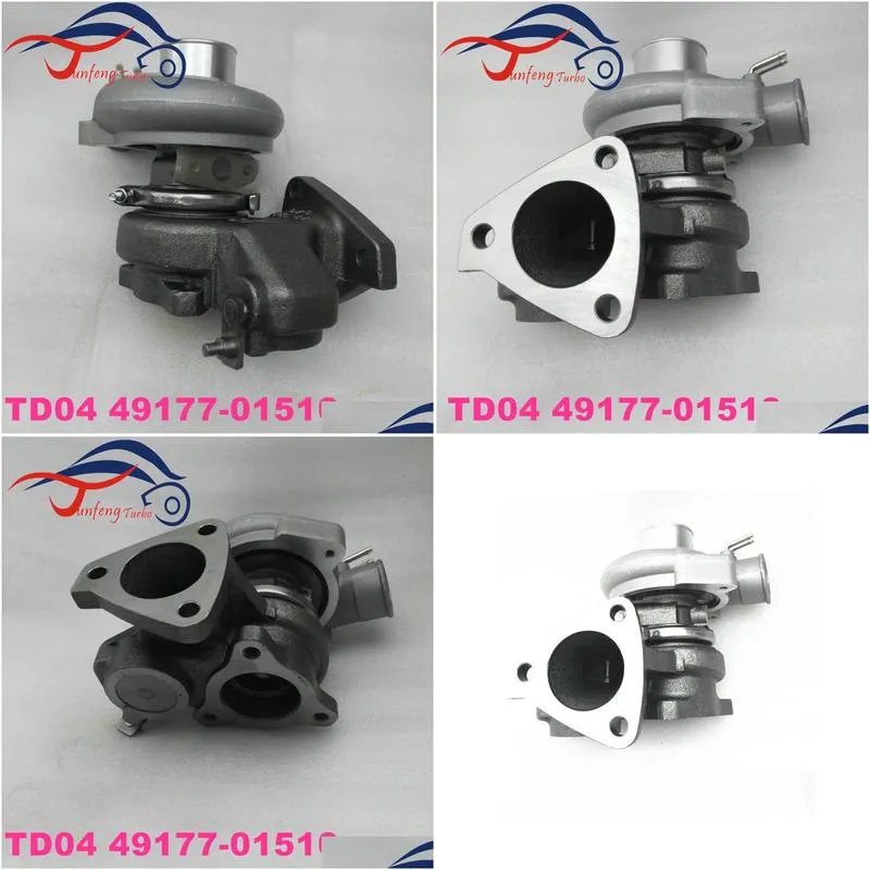 td04 turbocharger used for mitsubishi pajero ii l300 2.5 td with 4d56 engine 49177-01510 49177-01511 md168053