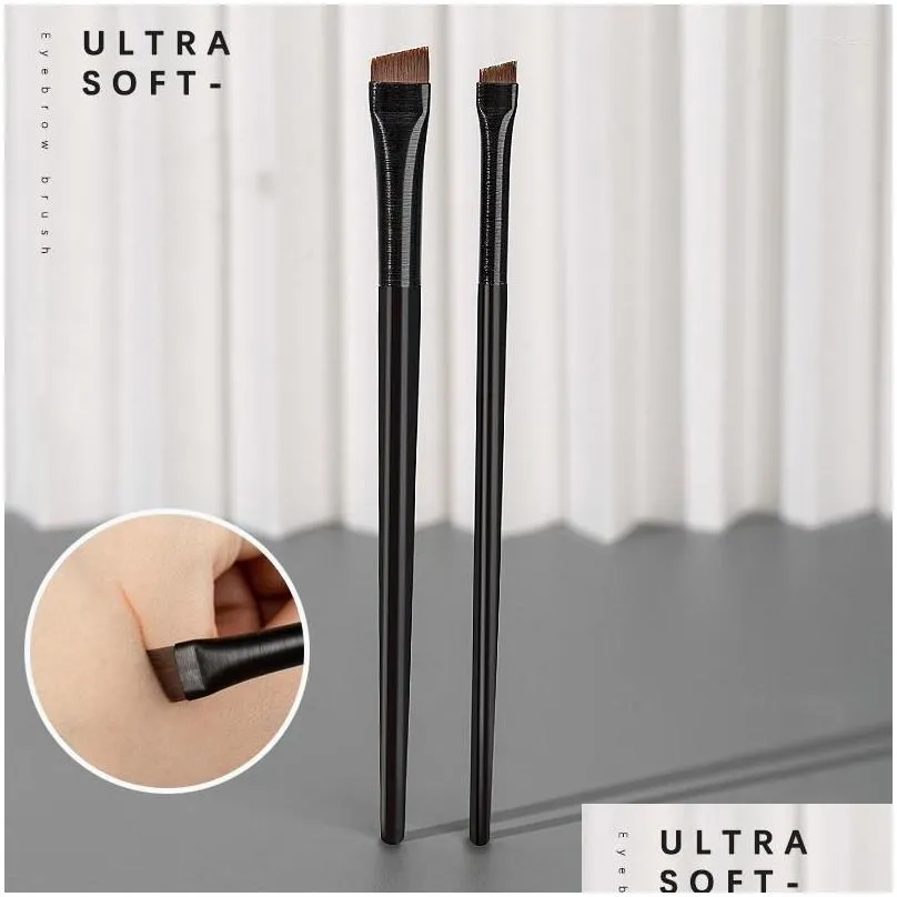 makeup brushes 1/2 pcs professional small angled eyebrow brush eyeliner brow contour fine tool