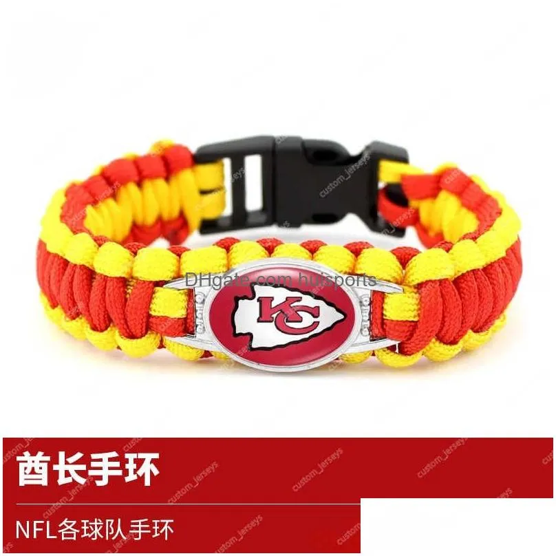 football ssouvenir team logonflwristband christmas gift dolphinseagleswristband 49erschiefswristband