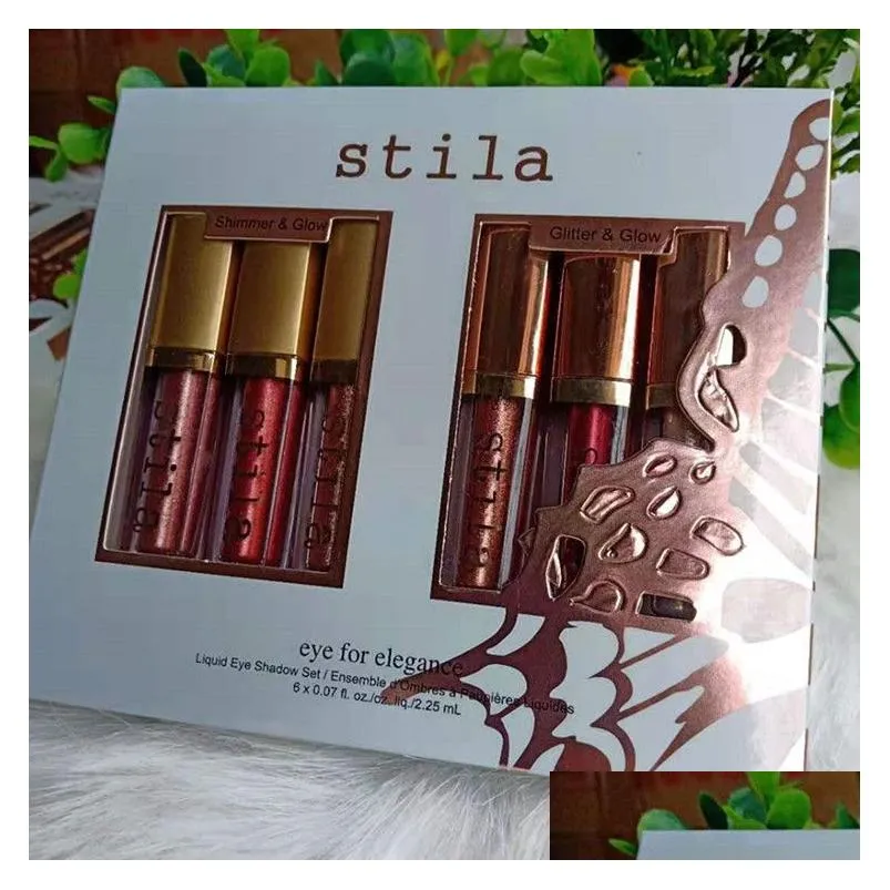 star-studded eight stay all days liquid lipstick set 8pcs/box and 6pcs/ box long lasting creamy shimmer liquid stila lipstick