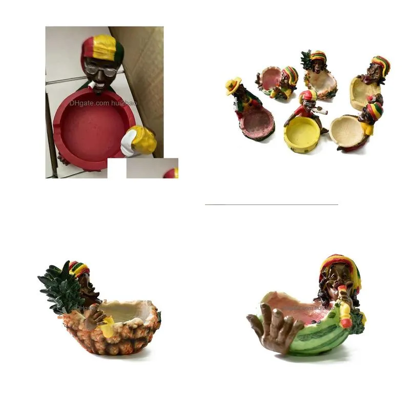 creative character personalized multiple resin ashtrays for smoking crafts silicone accessories practical household ashtrays furnishings ash