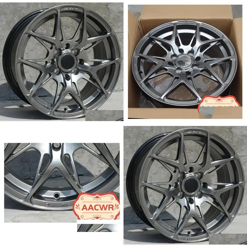 hyper black 15 inch 4x100 4x114.3 car accessories alloy wheel rims fit for honda  mazda hyundai mini nissan suzuki chevrolet