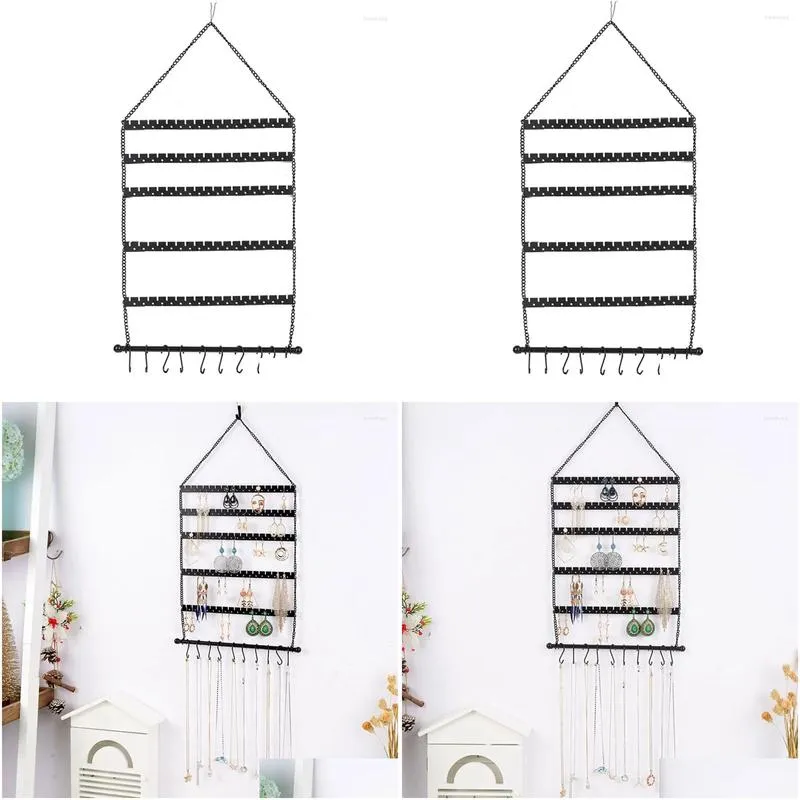 jewelry pouches hook earrings display stand holder hanger for girls women