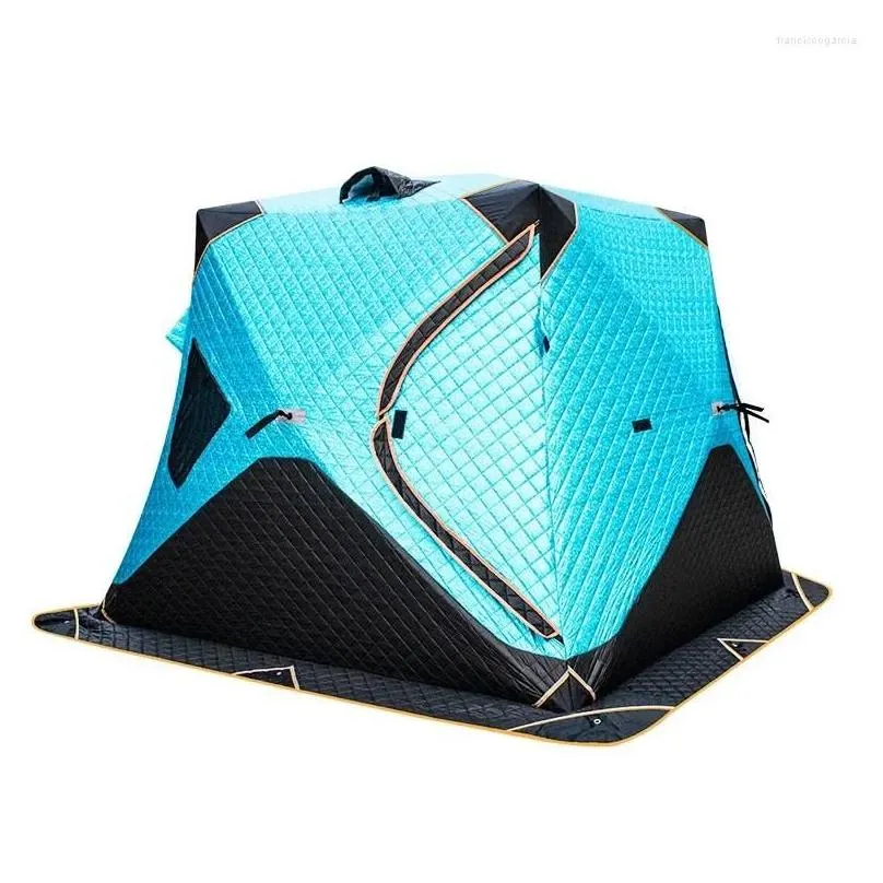 tents and shelters 2people 180cm thickened 4-storey ice fishing tent 200g cotton cold proof warm outdoor camping equipment snow house