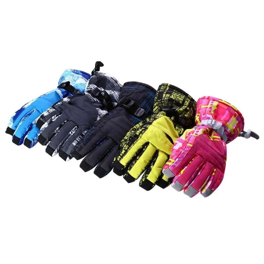 ski gloves with water resistant windproof warm function lightweight and durable, soft, flexible, comfortable and breathable