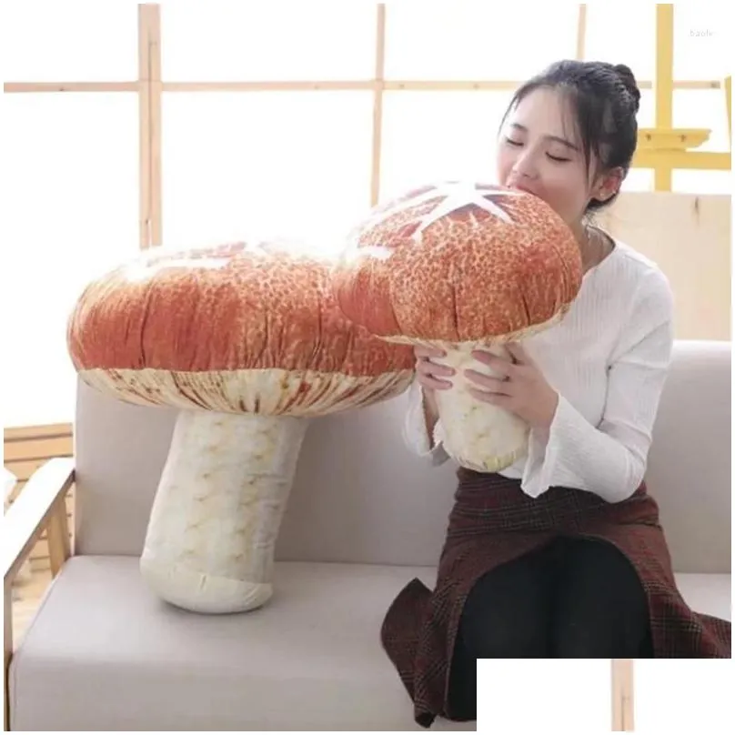 pillow 3d small food vegetable plush toys mushroom soft kawaii cute valentine home kids stuffed zipper