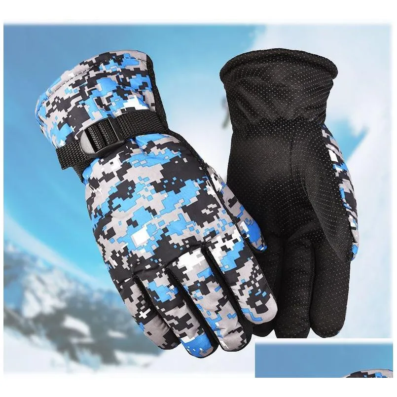 men women ski gloves ultralight roof winter warmmotorcycle riding snow waterproof gloves cycling