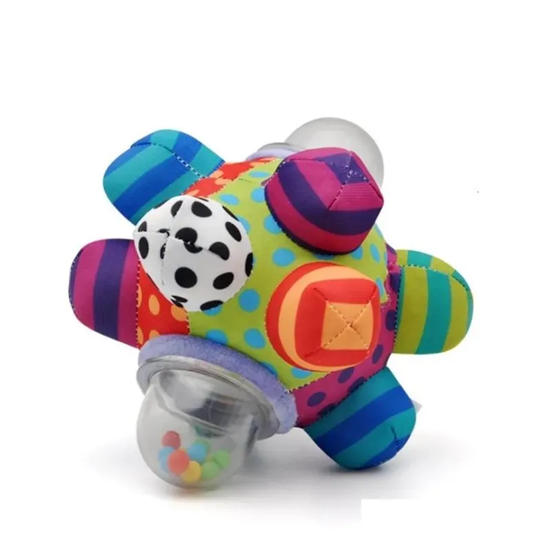 gift sets baby color recognition hand grab cloth ball montessori interactive rattle toy emotional soothing appease bed hanging 230802