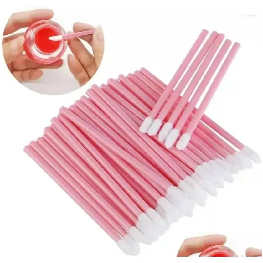 makeup brushes 50 pcs disposable lip brush eyelash mascara applicator lipstick makeups lash extension wands set cosmetic make up tools