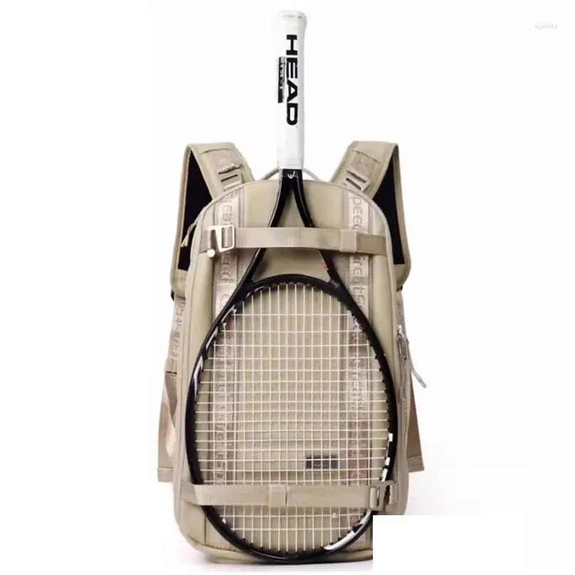 outdoor bags 2024 greatspeed tennis badminton racket bag holds 2 rackets for adult double-shoulder hard-shell skateboard camera