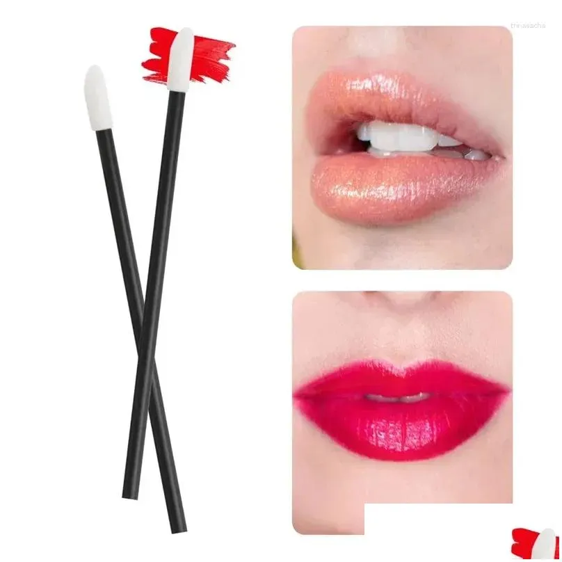 makeup brushes 50 pcs disposable lip brush eyelash mascara applicator lipstick makeups lash extension wands set cosmetic make up tools