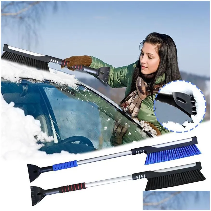 scraper car snow brush windshield ice scraper glass with 2 in 1 extendable remover cleaner tool broom wash 313c