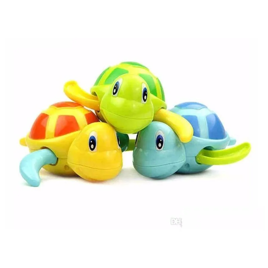 bath toys newborn cartoon animal tortoise baby toy infant swim turtle chain clockwork classic kid educational drop delivery kids mat