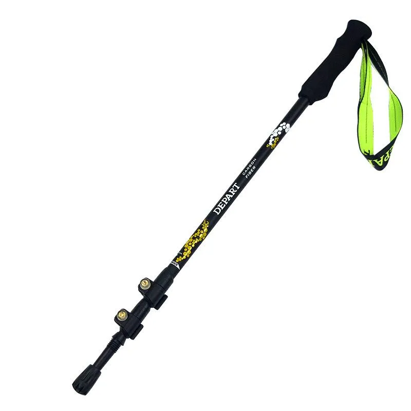 outdoor trekking poles carbon fiber cane cane retractable trekking pole carbon fiber cane mountaineering stick mountaineering equipment