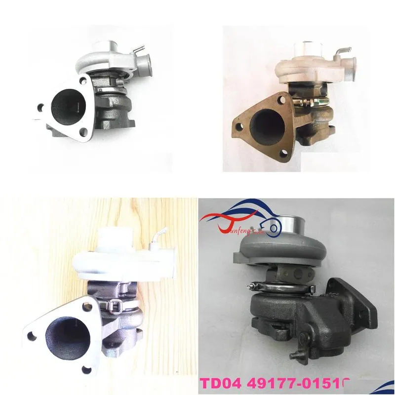 td04 turbocharger used for mitsubishi pajero ii l300 2.5 td with 4d56 engine 49177-01510 49177-01511 md168053