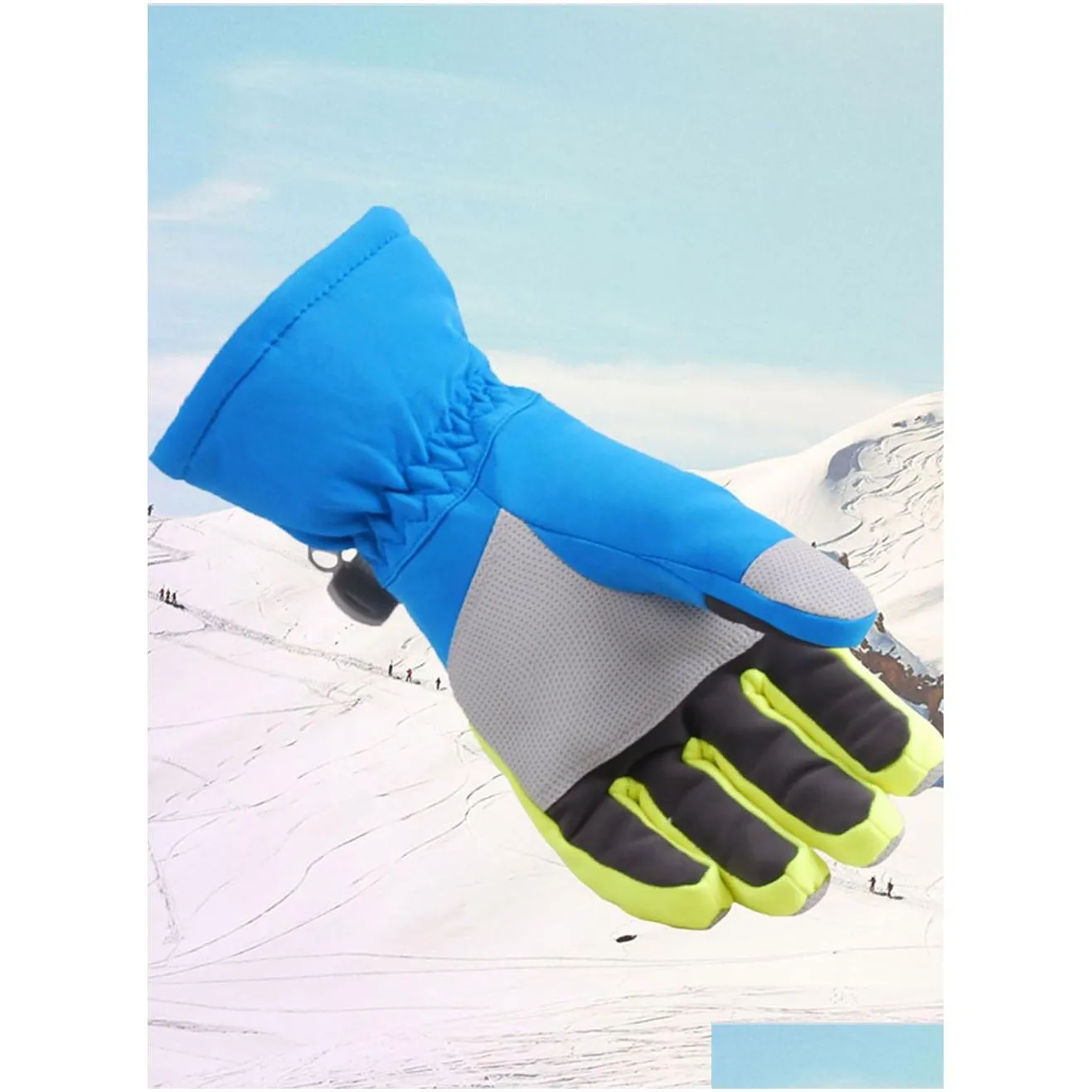 marsnow winter professional ski gloves girls boys adult waterproof warm snow kids windproof skiing snowboard gloves