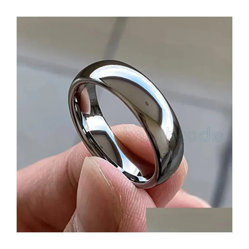 band rings high quality tungsten carbide ring wedding engagement ring for men women domed band polished shiny comfort fit 8642mm