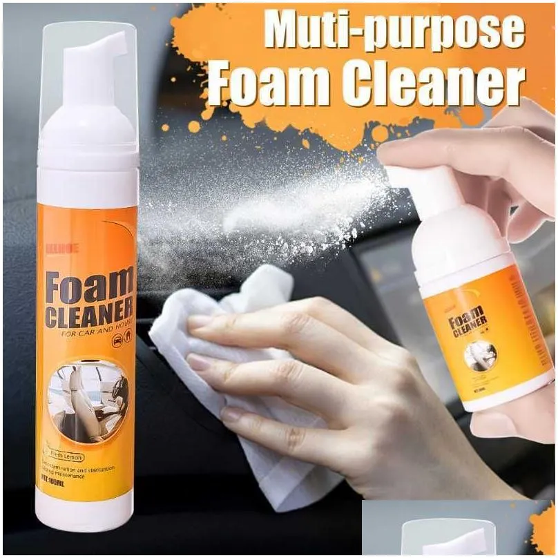 new car interior foam cleaner rust remover seat cleaning home kitchen cleaning foam spray multi-purpose clean tools