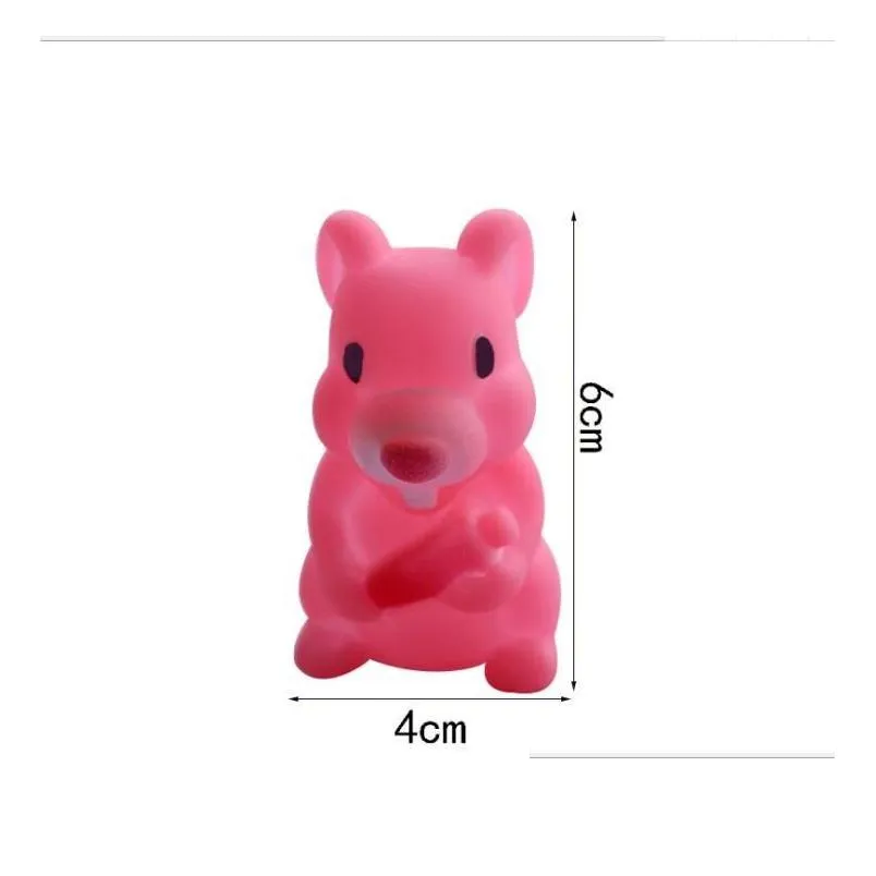 40style swim pool animal sound toy floating fish duck pig rabbit dog rubber bath swim toys water playing toy for fun