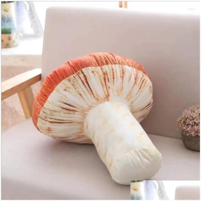 pillow 3d small food vegetable plush toys mushroom soft kawaii cute valentine home kids stuffed zipper