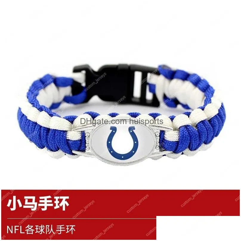 football ssouvenir team logonflwristband christmas gift dolphinseagleswristband 49erschiefswristband