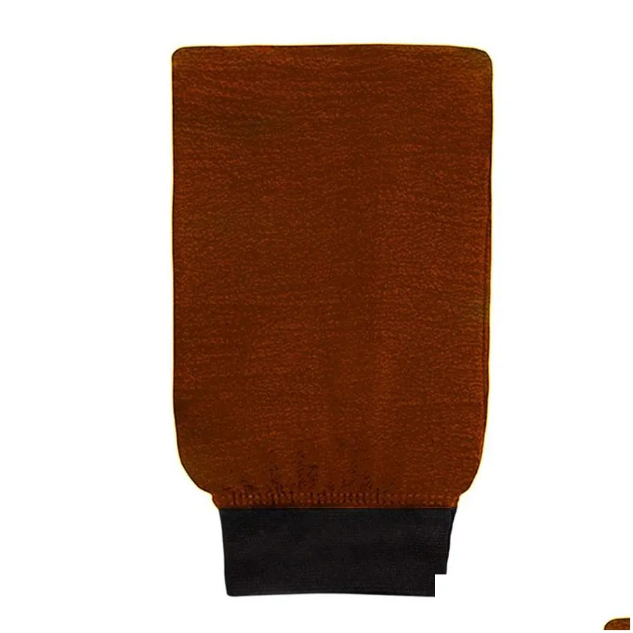 300pcs/lot free dhl shipping scrub mitt exfoliator mitt tan removal mitt in black and brown color