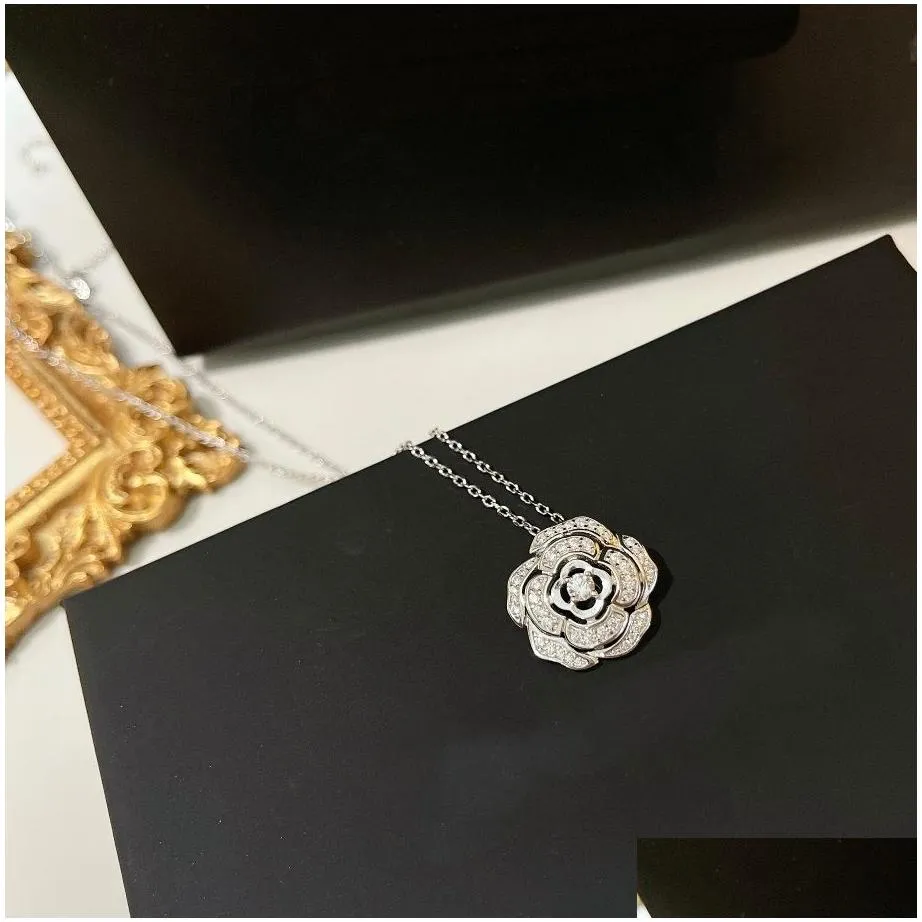 ch jewelry set top quality luxury diamond pendant necklaces earrings ring for woman classic style wholesaler brand design 18k gold official reproductions