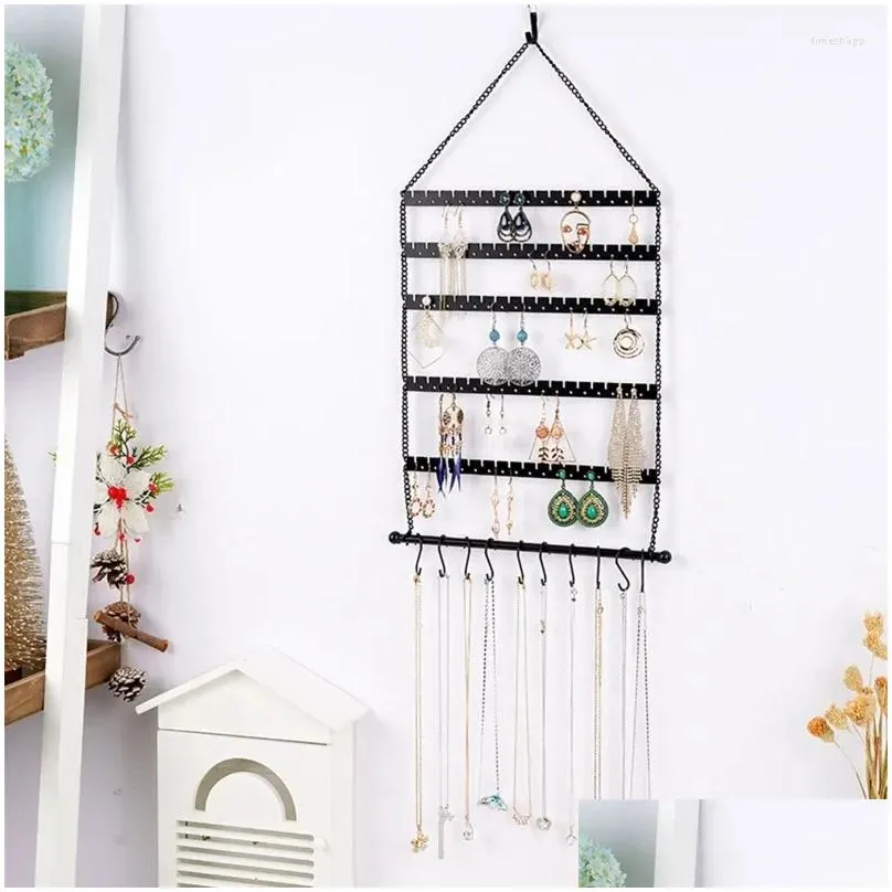 jewelry pouches hook earrings display stand holder hanger for girls women
