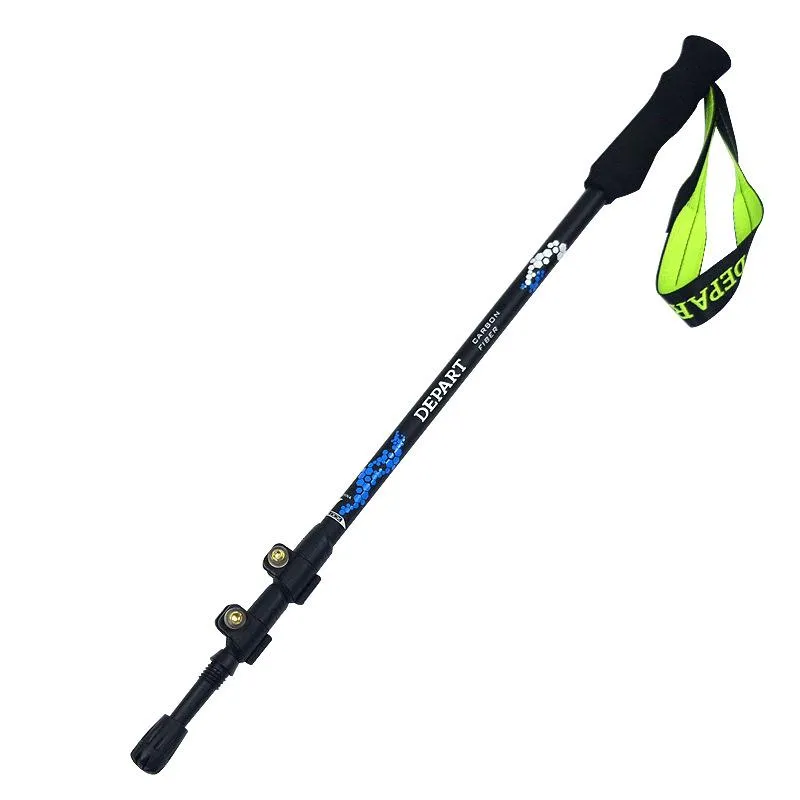 outdoor trekking poles carbon fiber cane cane retractable trekking pole carbon fiber cane mountaineering stick mountaineering equipment