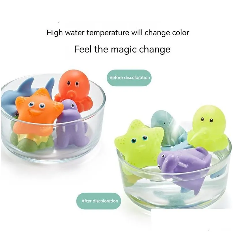 bath toys baby bath rubber toys spray water net fishing set children animal kneading vocal floating toys baby net fish games bathroom toy