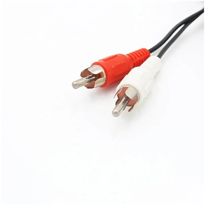 audio cables 2rca male to 2rca aux video av cable cord for dvd player recorder hifi vcr tv stereo 1m