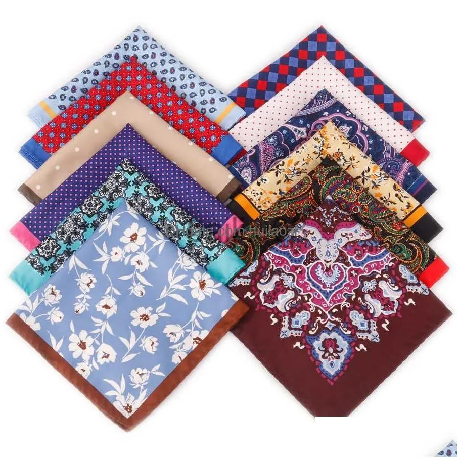 scarves linbaiway womens handkerchief for mens big silk scarf mens pocket towel square scarf chest towel for wedding custom j230703